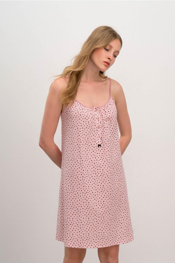 Sleeveless Nightgown with Straps