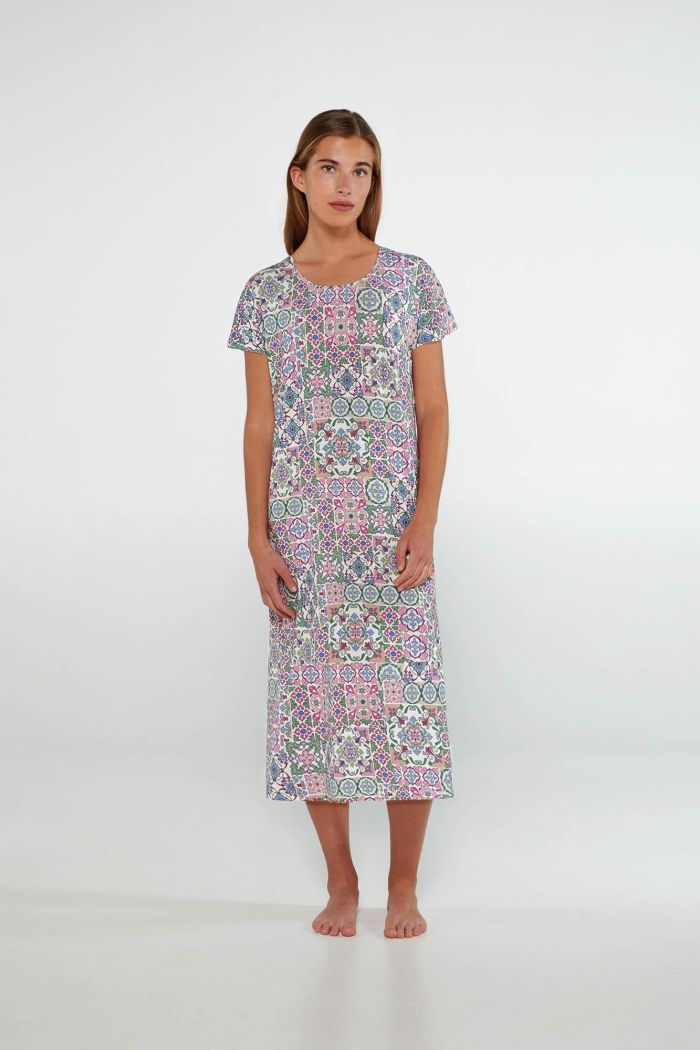 Long Printed Nightgown