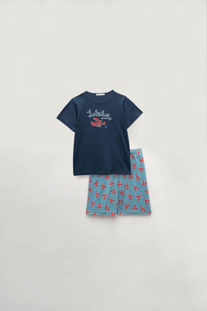 Kurzärmelige Kinder-Pyjamas