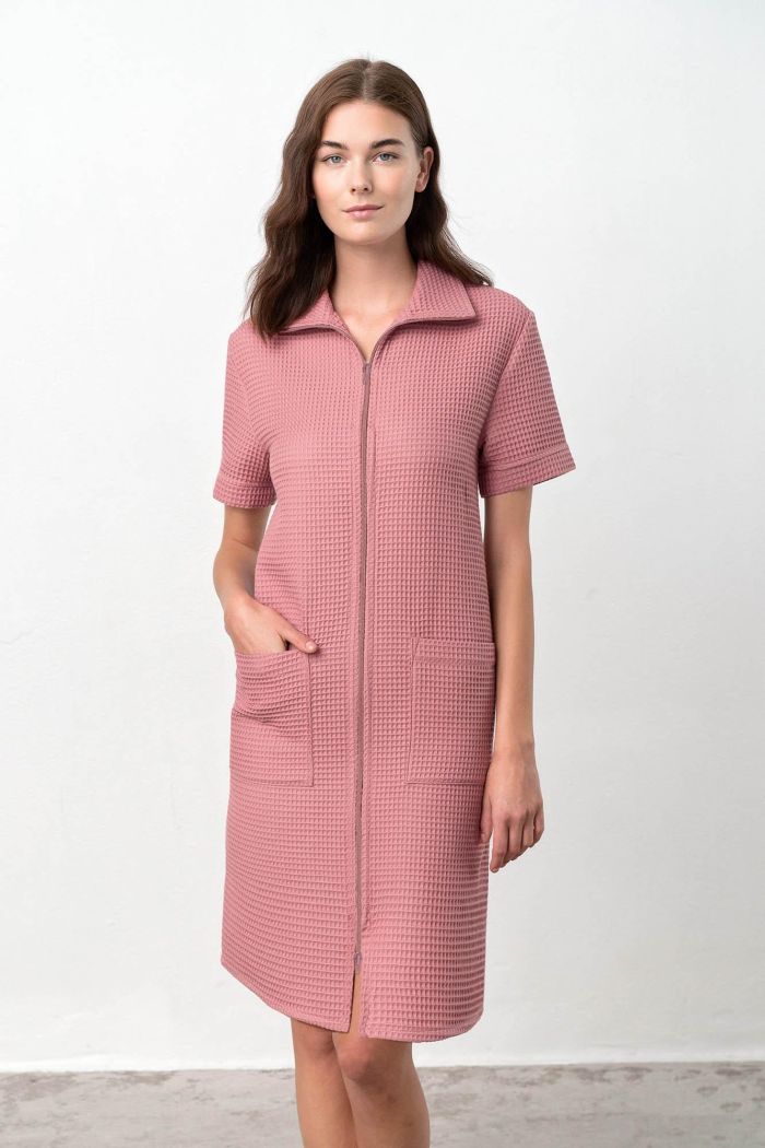 Robe with Short Sleeves