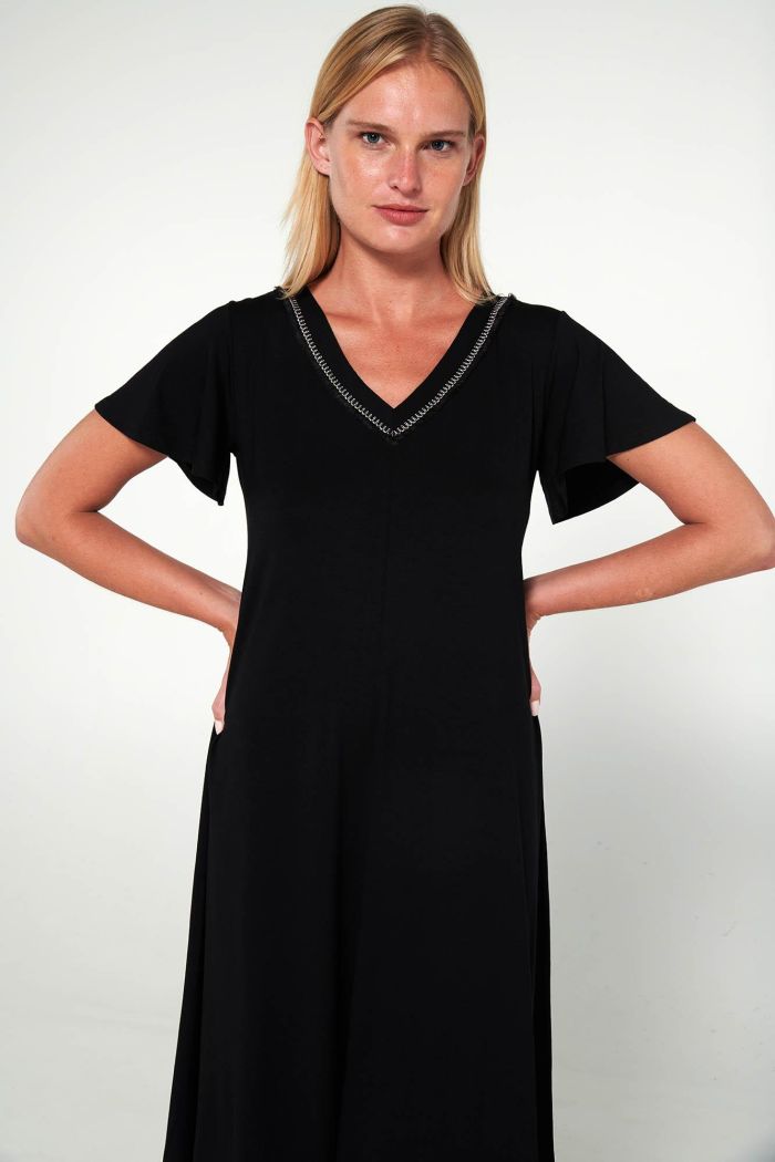 Dress with Short Sleeves