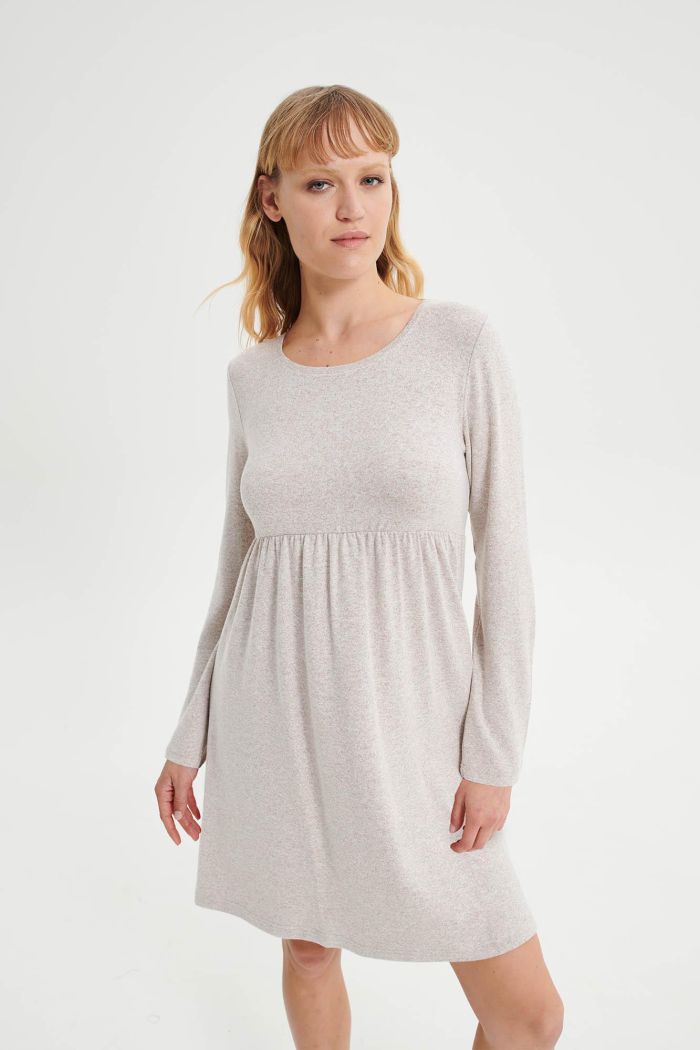 Nightgown with Round Neckline