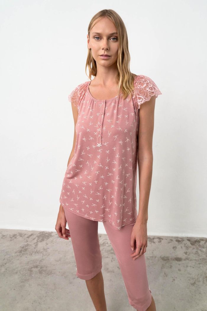 Dvoudílné dámské pyžamo – BOWY