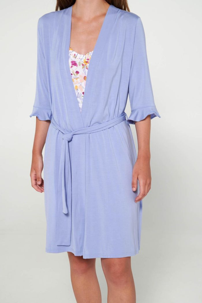 Robe with Short Sleeve