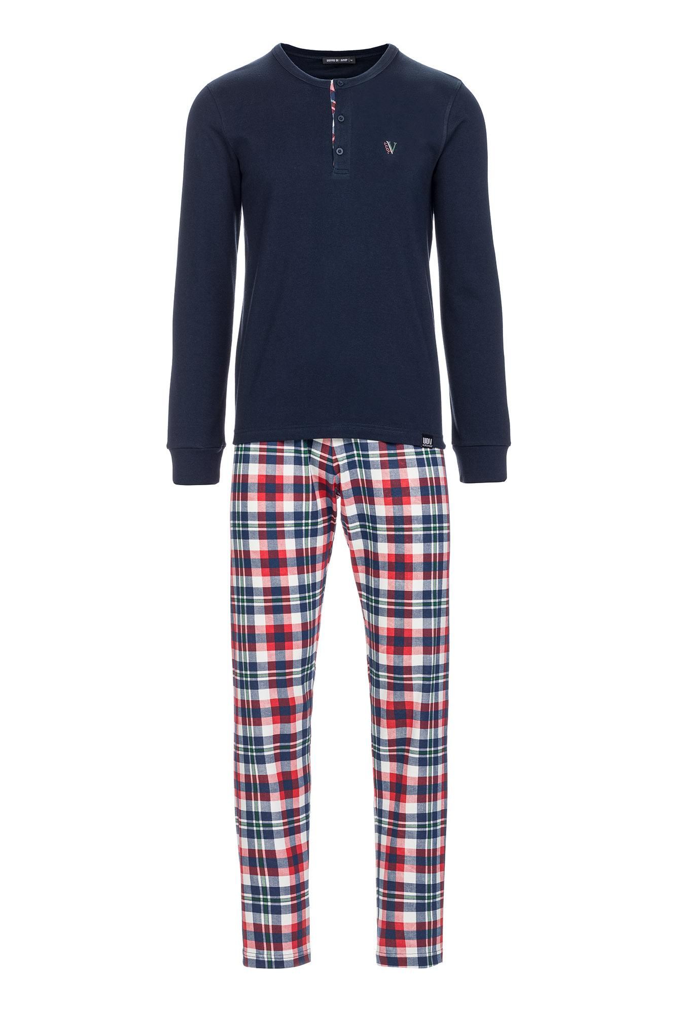 Men’s Cotton Pyjamas with Button Placket