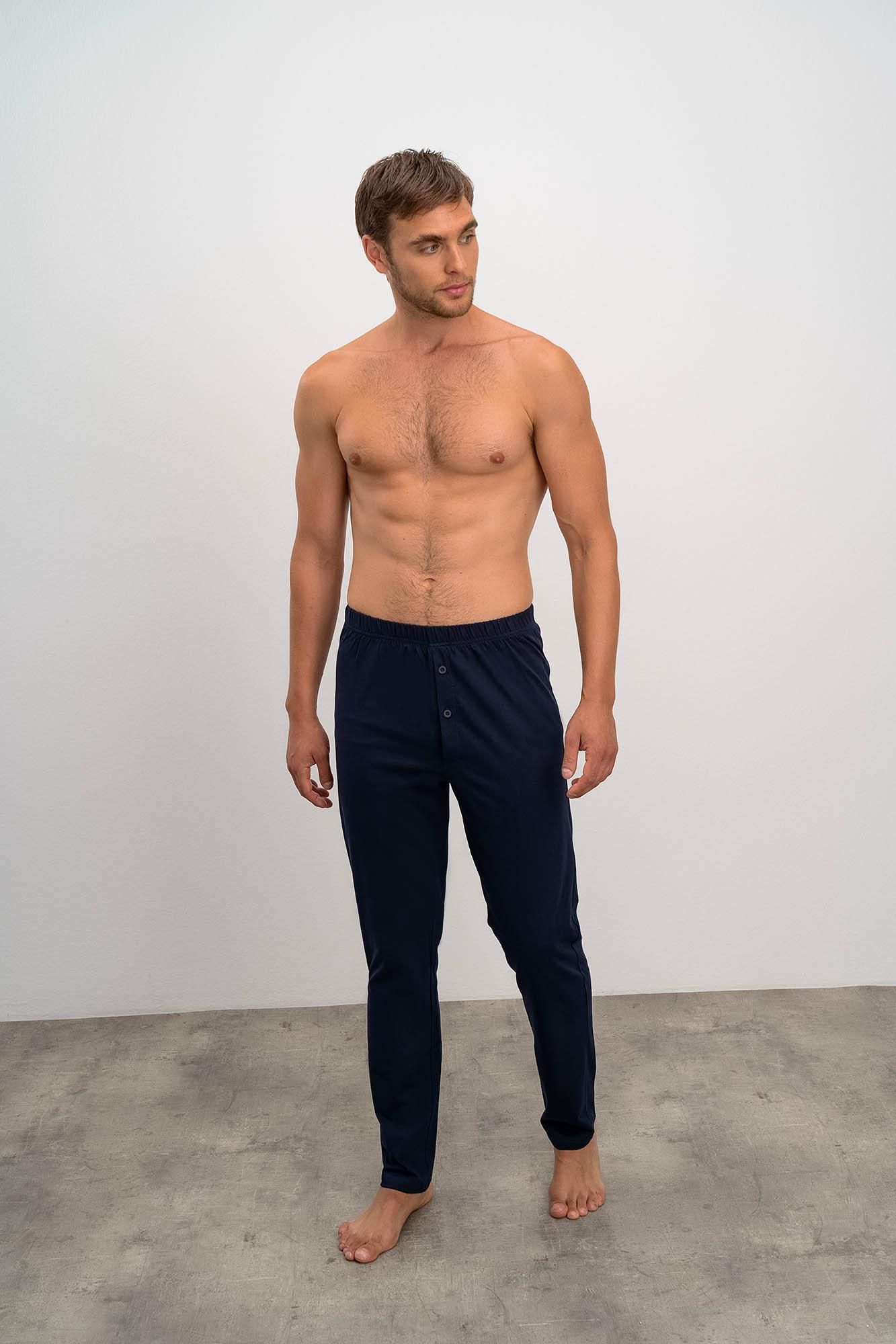 Wygodne jednokolorowe męskie spodnie