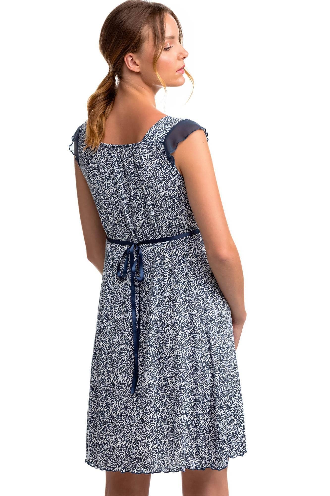 Women’s Nightgown with Button Placket