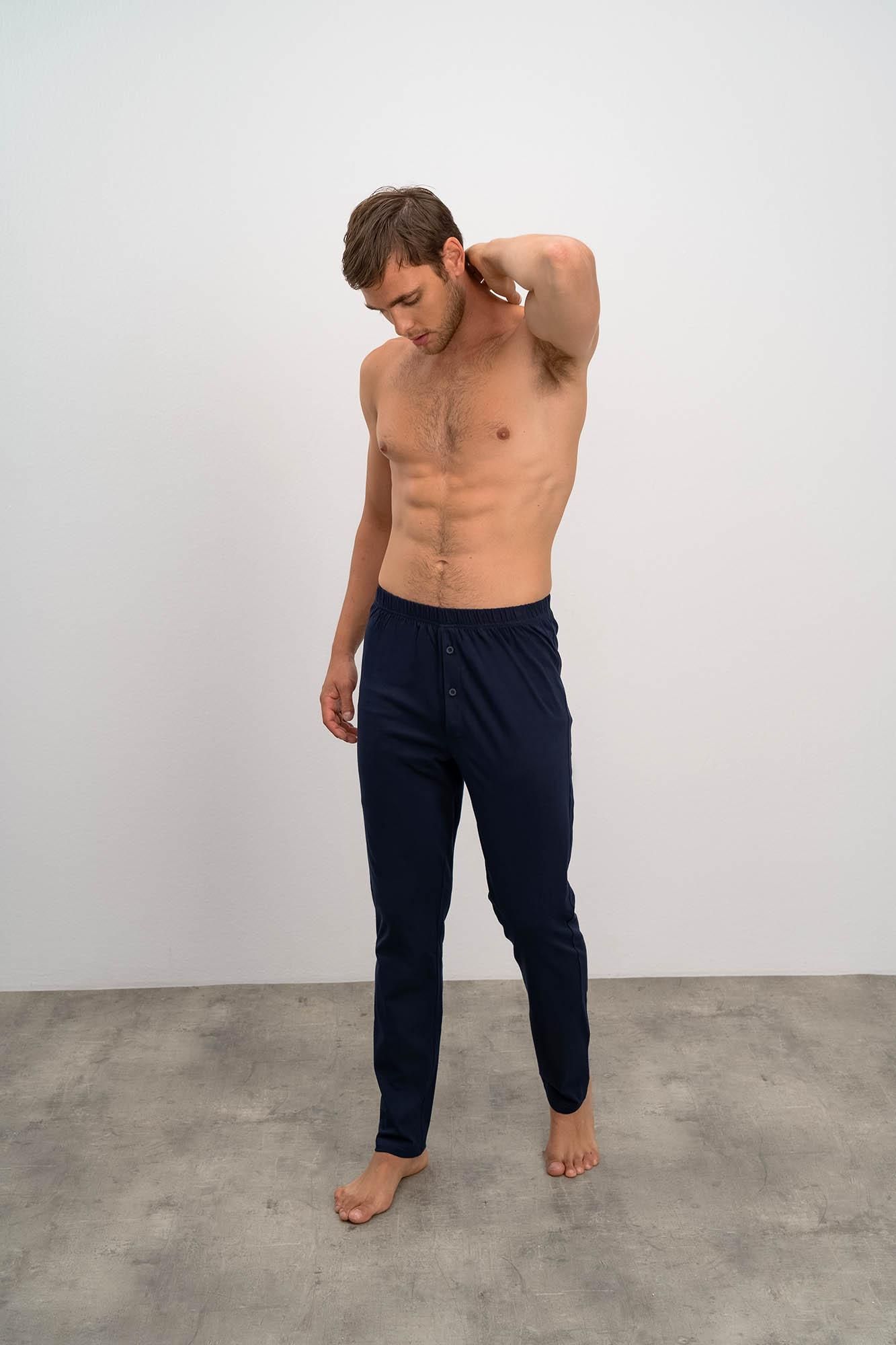 Wygodne jednokolorowe męskie spodnie