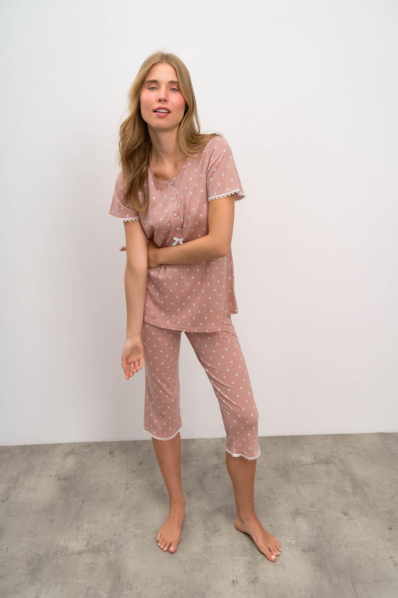Short Sleeve Pyjamas with Polka Dots