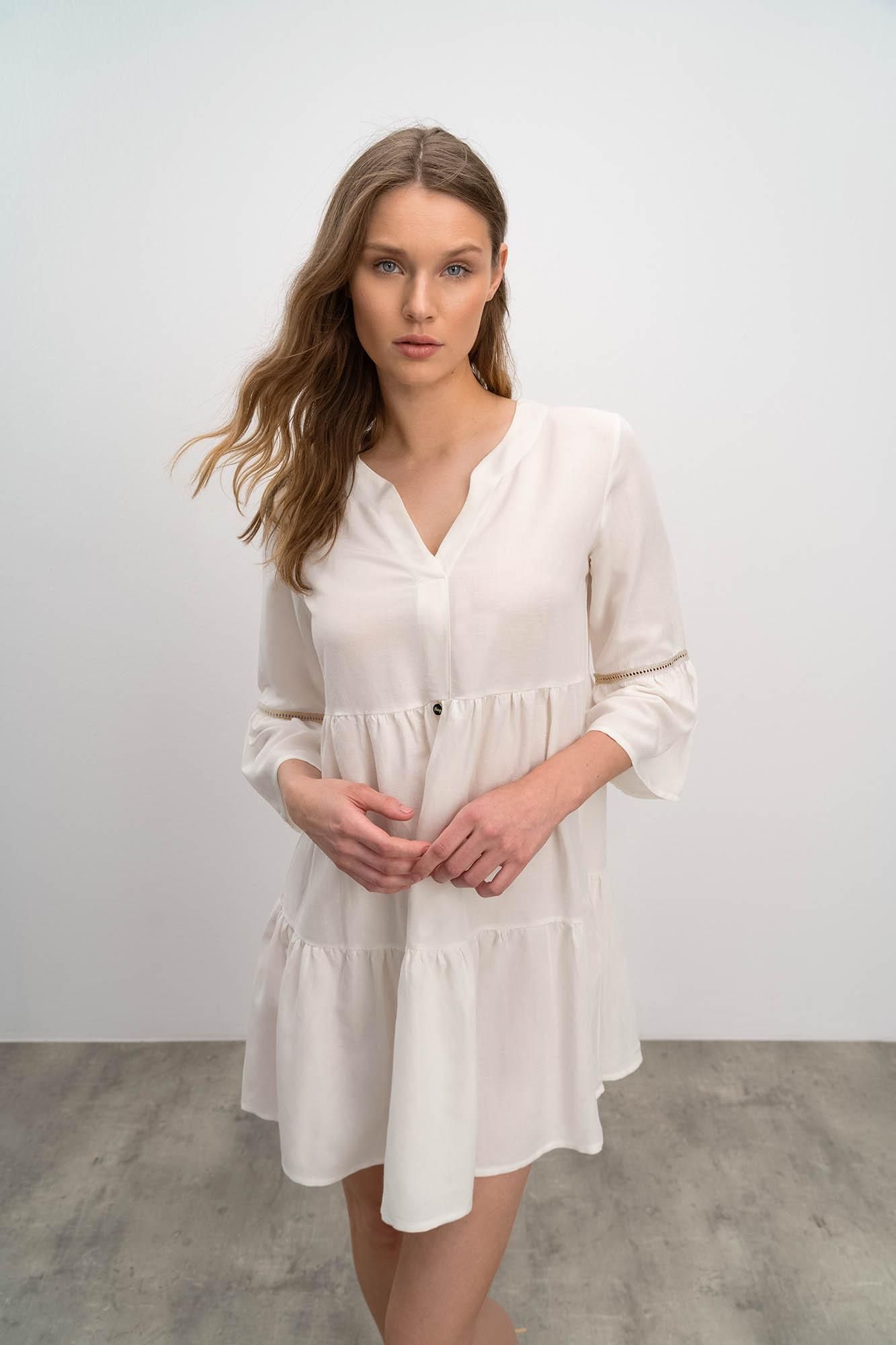 Plain Tunic with Button Placket