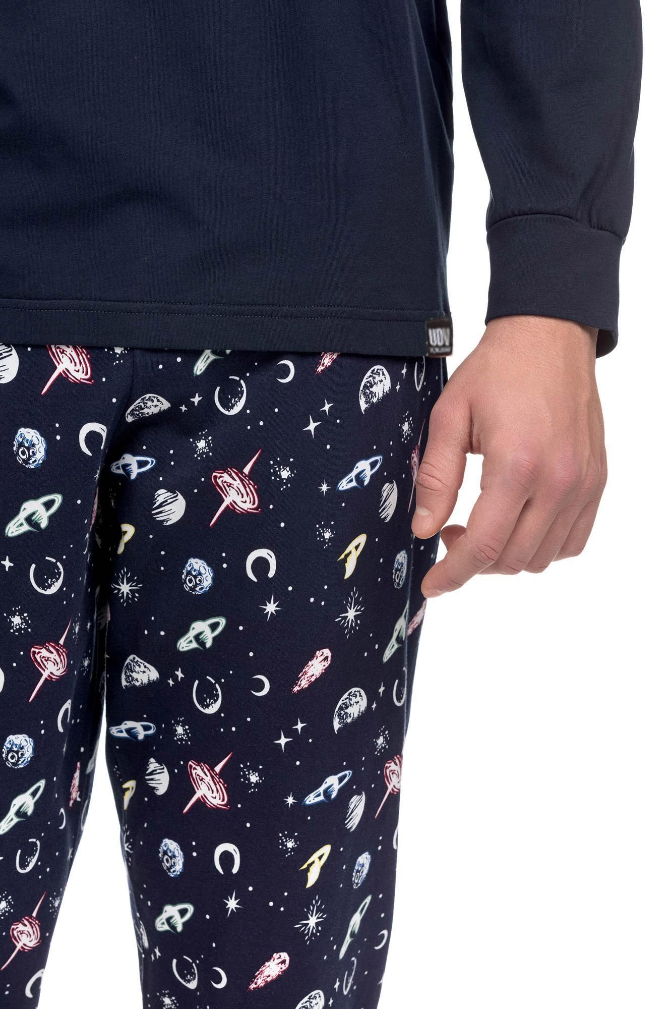 Herren-Pyjamas mit Planeten