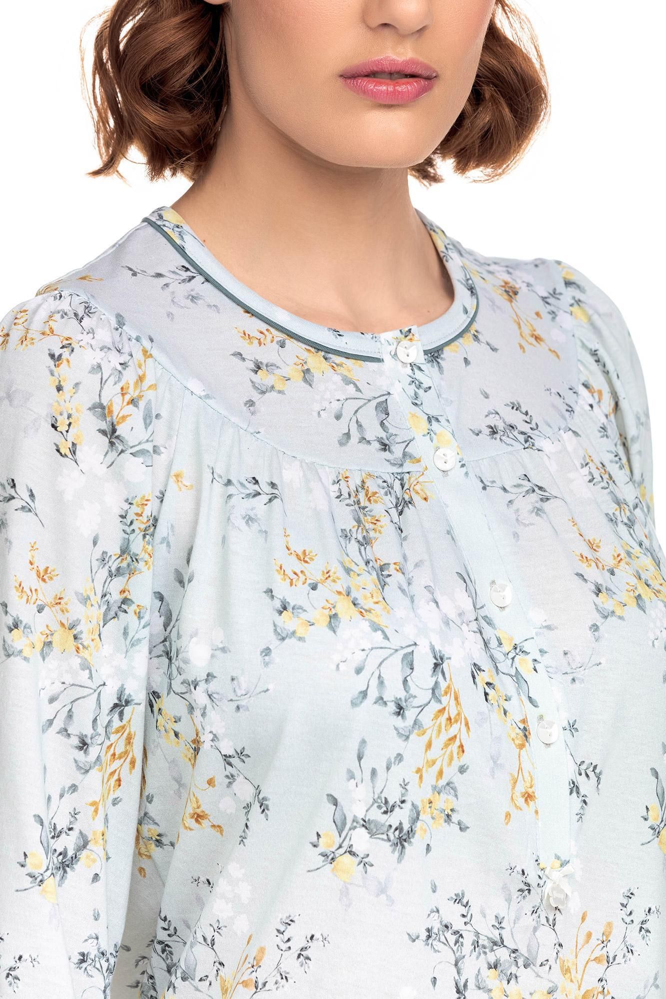 Kvetovaná dámska nočná košeľa Tina