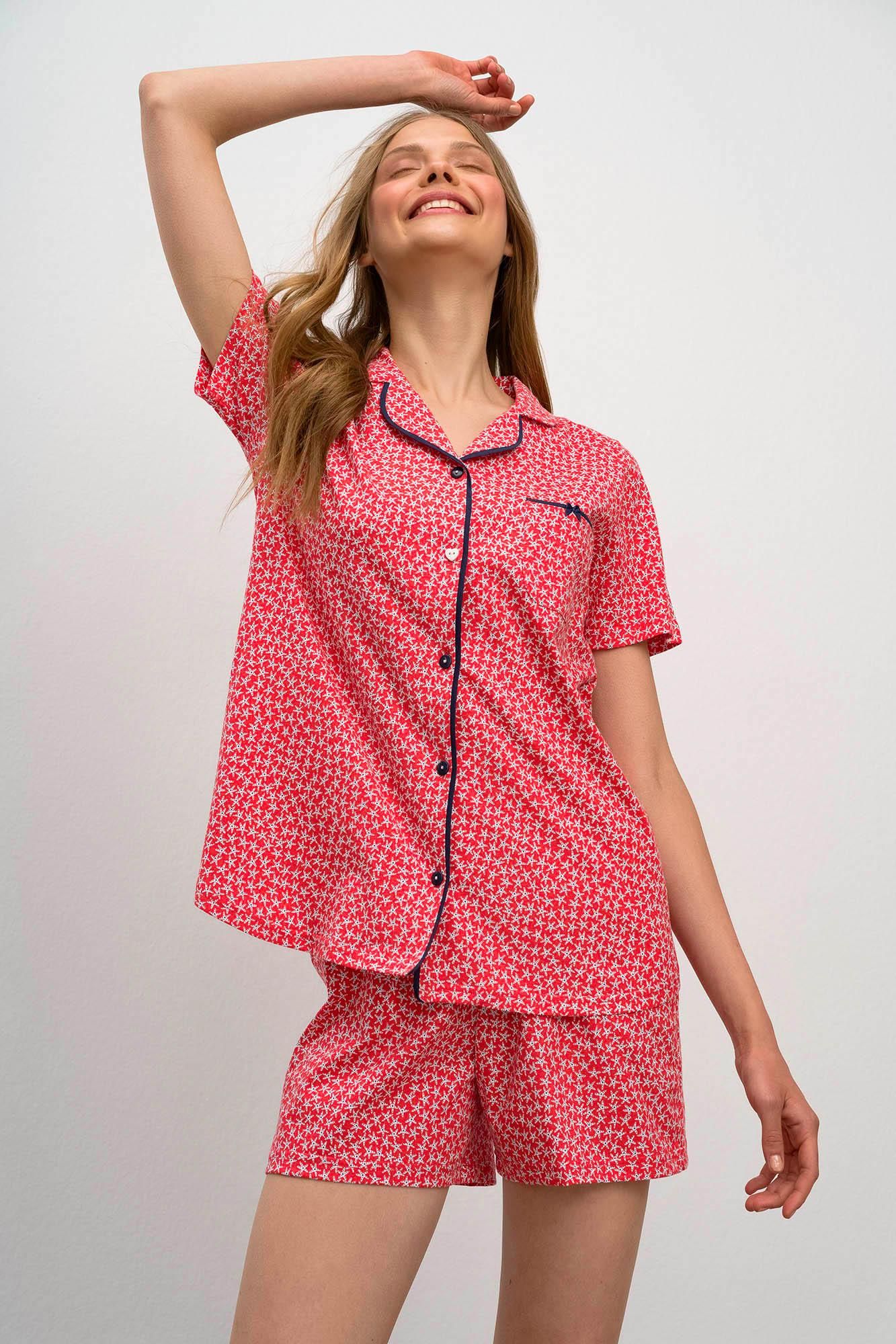 Printed Buttoned Pyjamas