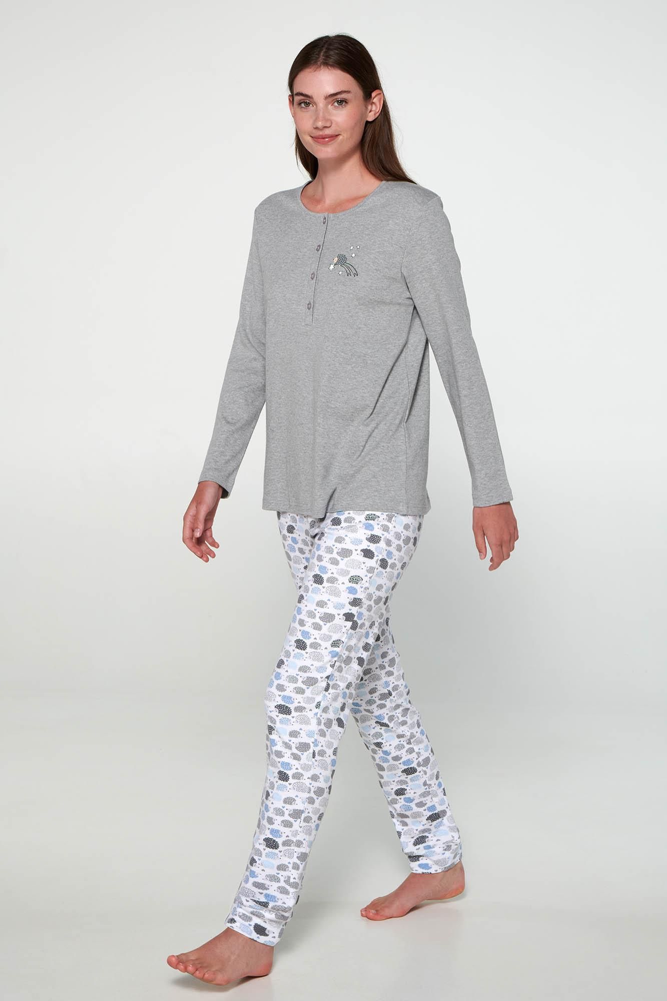 Pyjamas with Button Placket