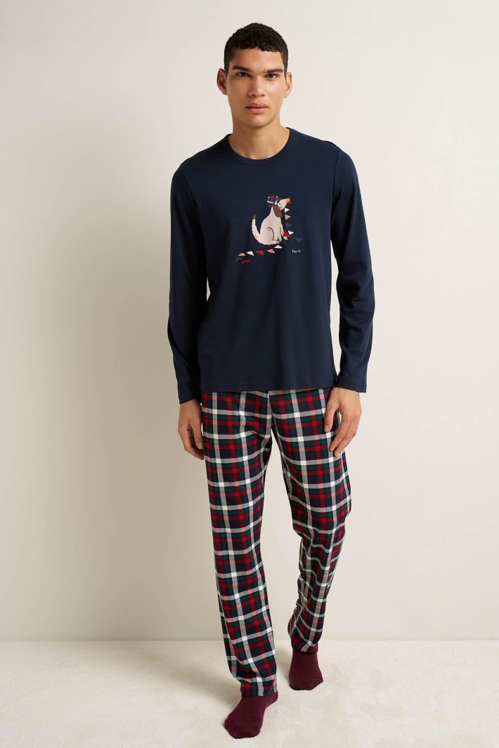 Ανδρική Matching Βαμβακερή Πυτζάμα