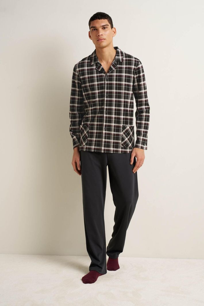 Men's Cotton Buttoned Pyjamas