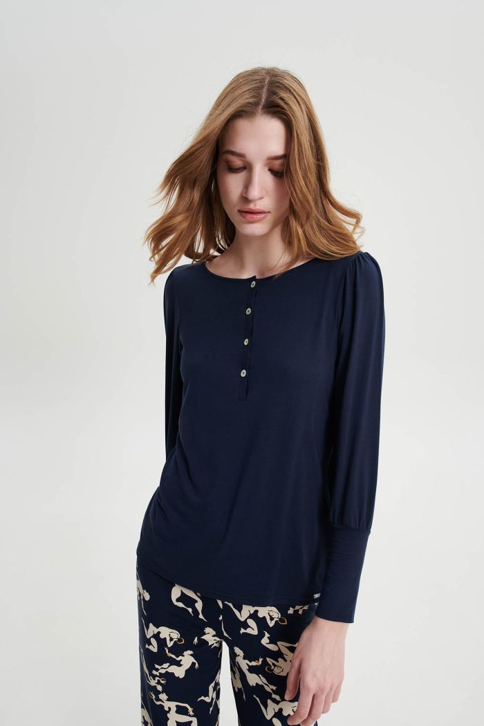 Pyjamas with Plain Top