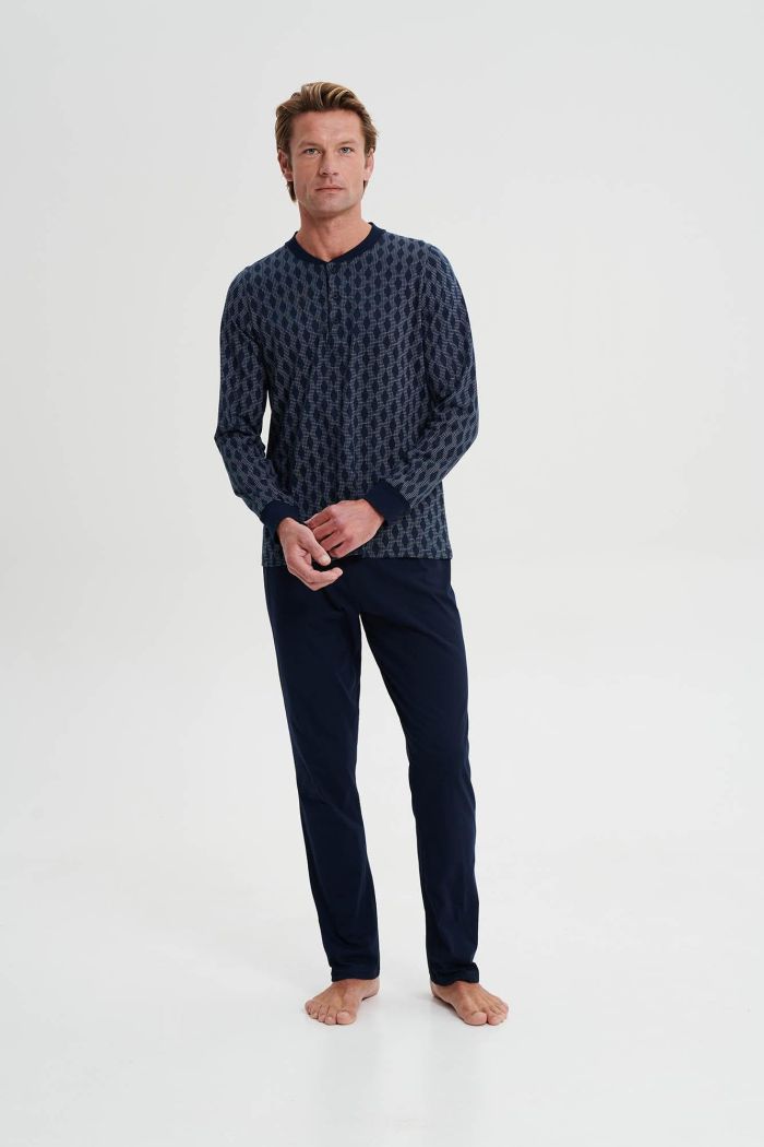 Pyjamas with Button Placket