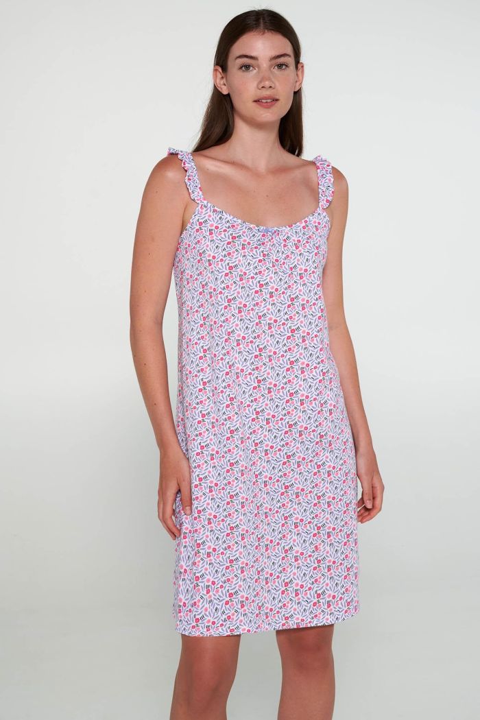 Nightgown with Button Placket