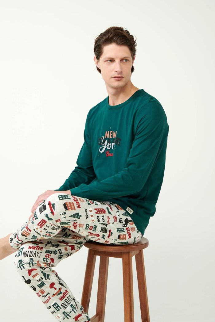 Pijama Festive Vibe Print