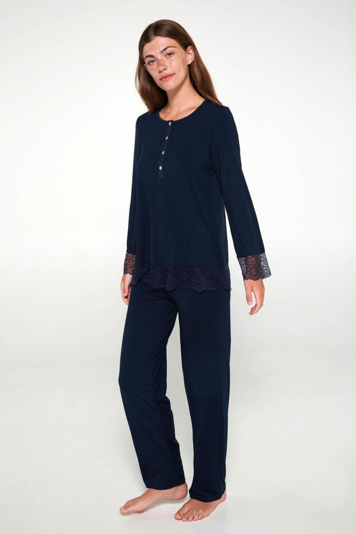 Pyjamas with Button Placket