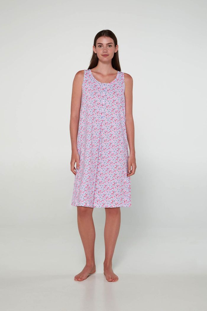 Nightgown with Button Placket