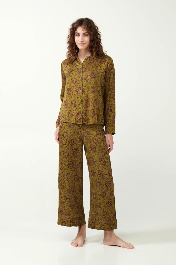 Anemone Floral Buttoned Pyjamas