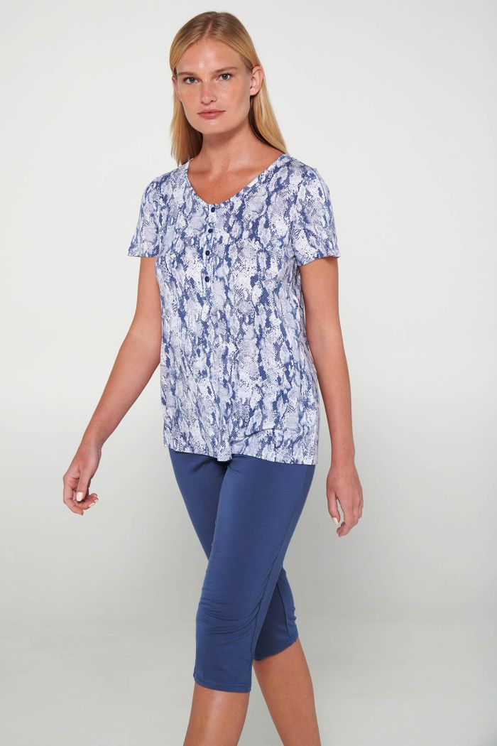 Pyjamas with Button Placket