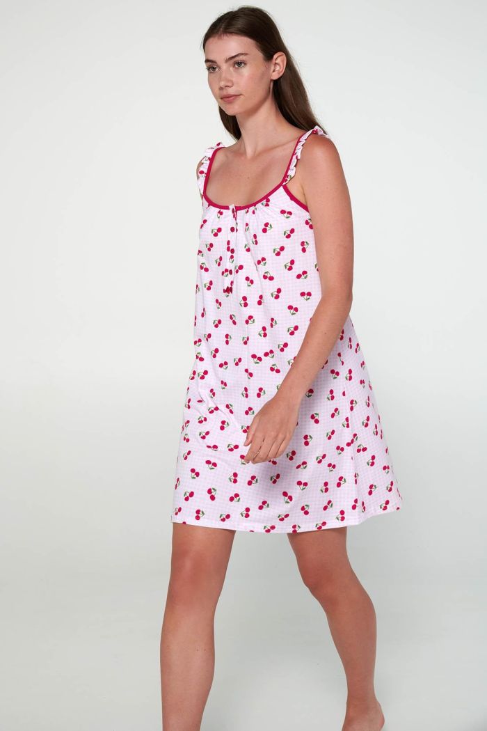 Nightgown with Button Placket