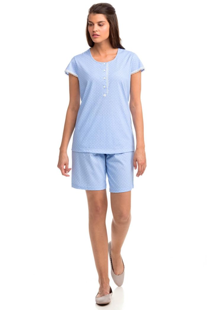 Damen-Pyjama mit Bermuda-Hose