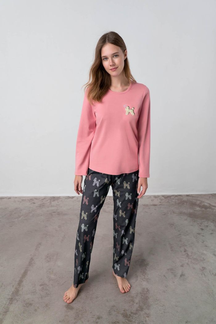 Pyjamas With Round Neckline