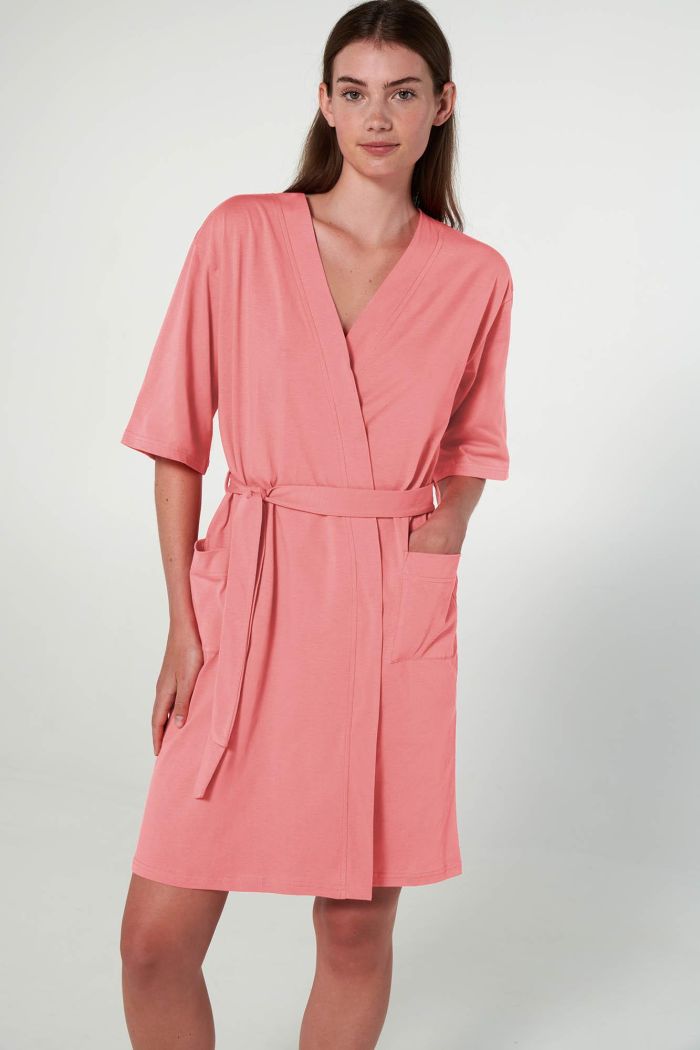 Robe with Short Sleeve