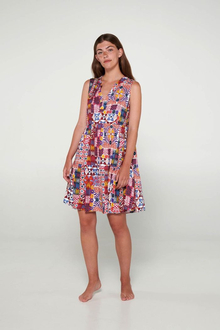 Printed Sleeveless Dress