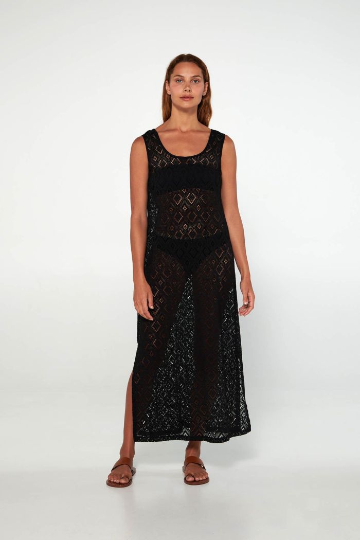 Rochie perforată fără mâneci