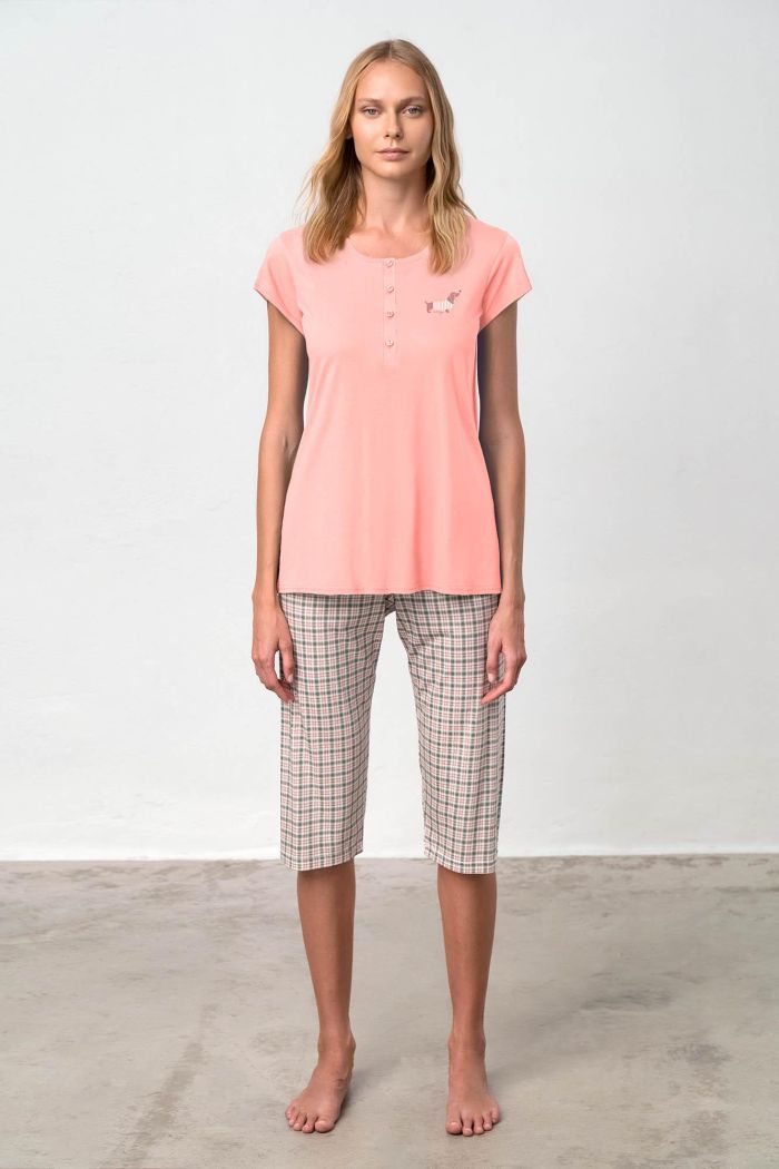 Pyjamas with Button Placket