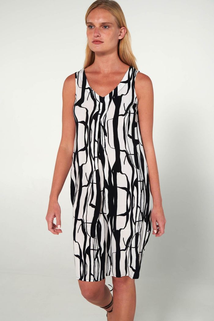 Printed Sleeveless Dress