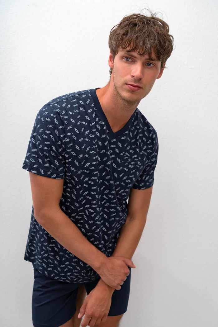 Short Sleeve Printed Pyjamas