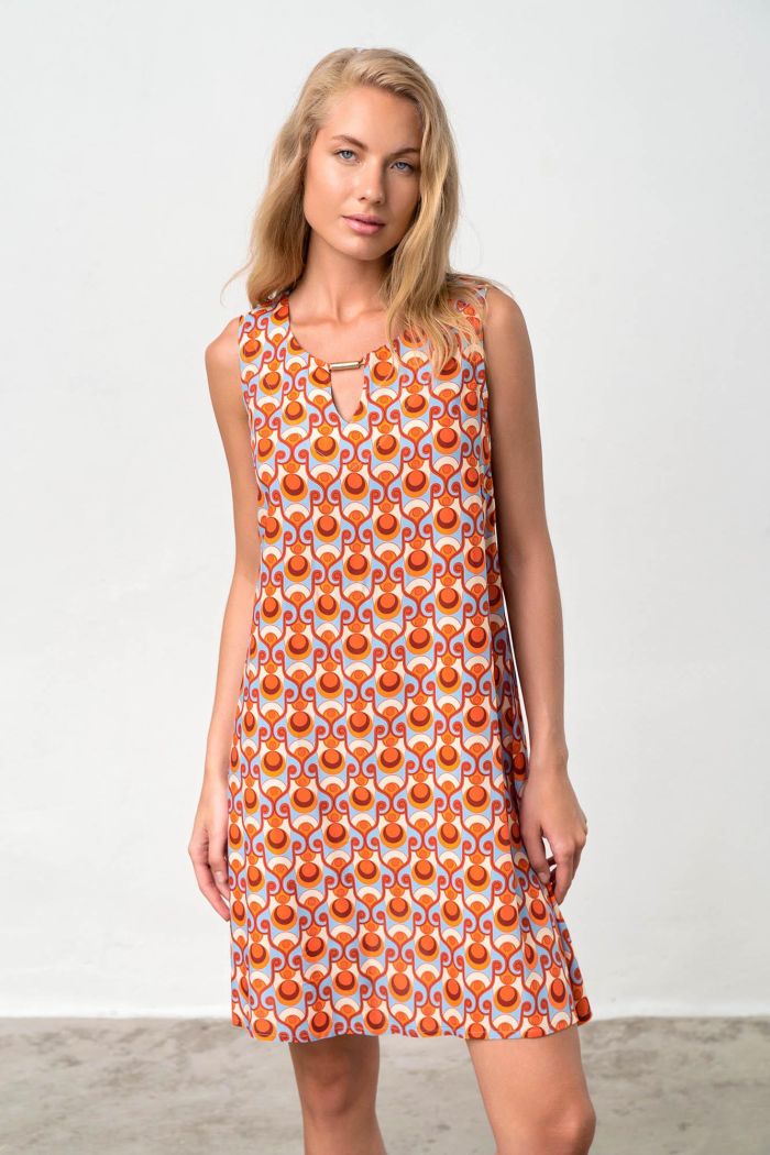 Printed Sleeveless Dress