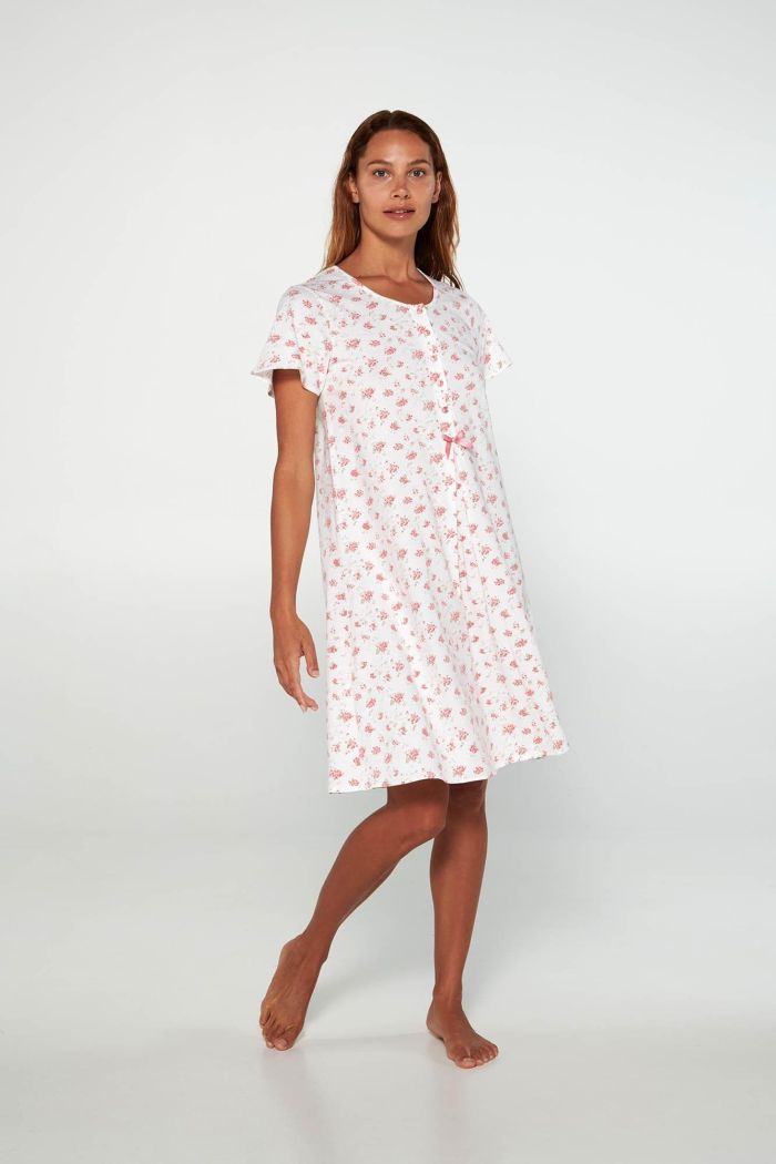 Nightgown with Short Sleeves