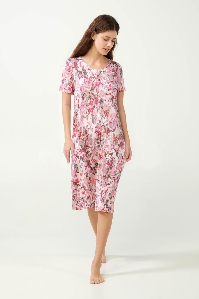 Floral Nightgown in Rose Vinka