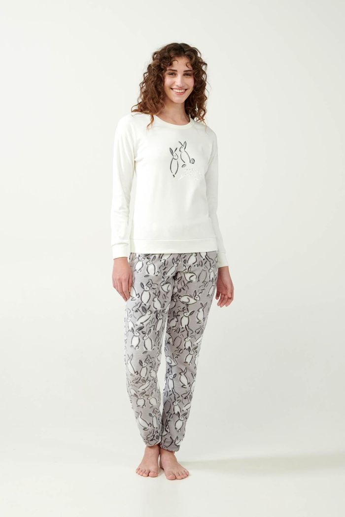 Pyjamas with Bunny Print