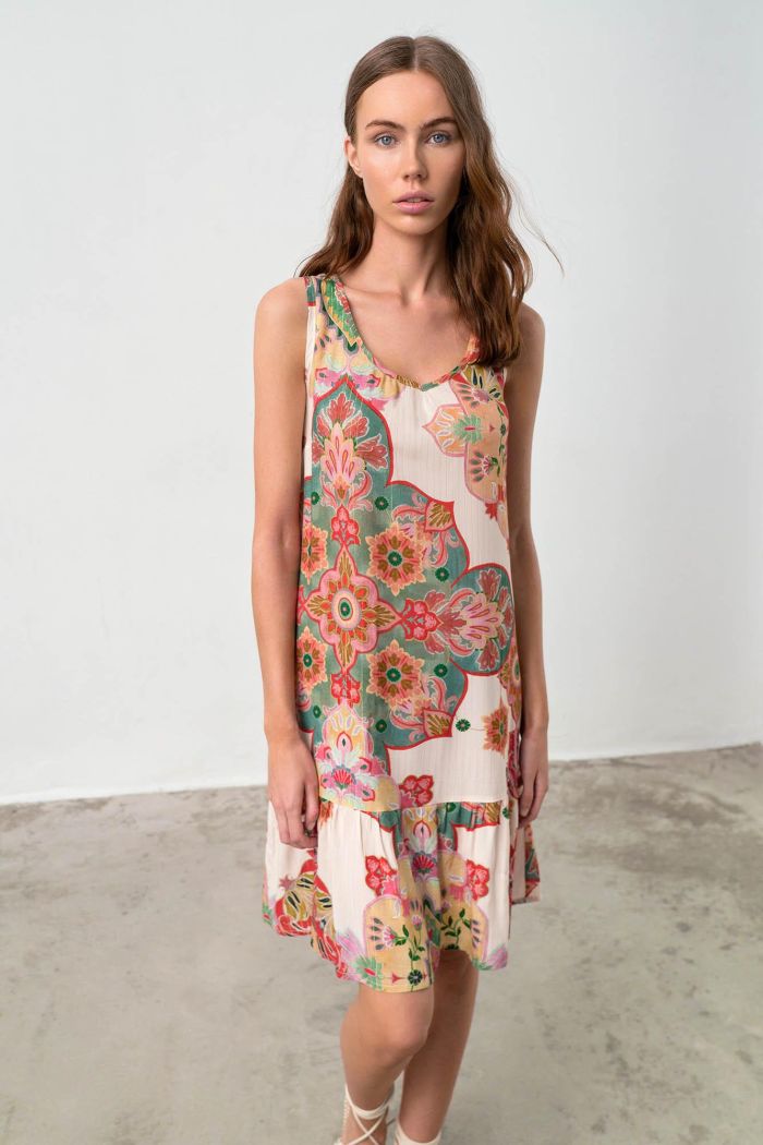 Printed Sleeveless Dress