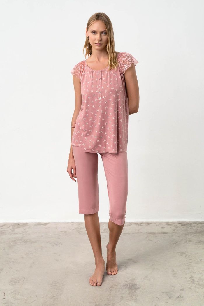 Pyjamas with Button Placket