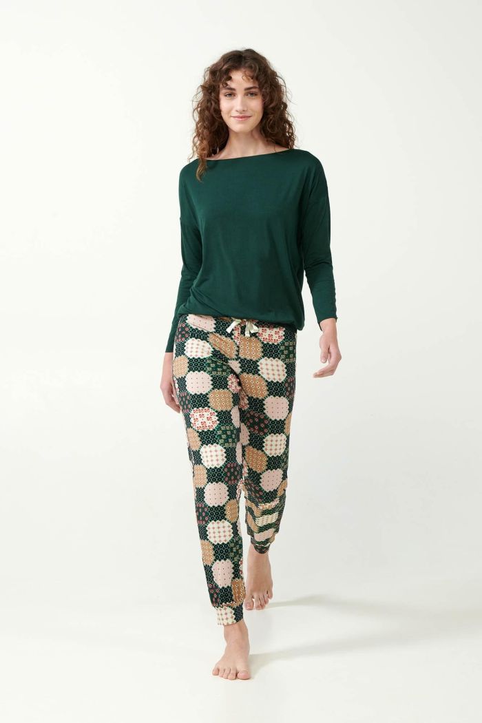 Green Timber Viscose Pyjamas