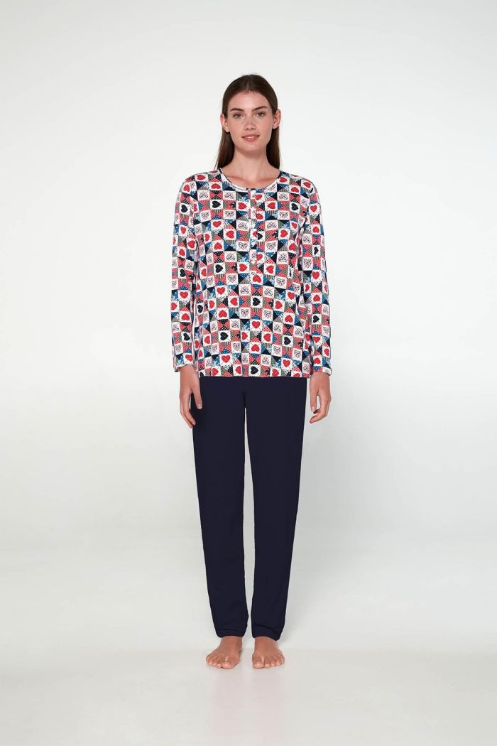 Pyjamas with Button Placket