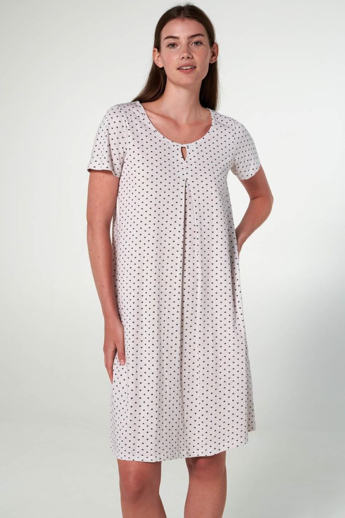 Nightgown with Button Placket