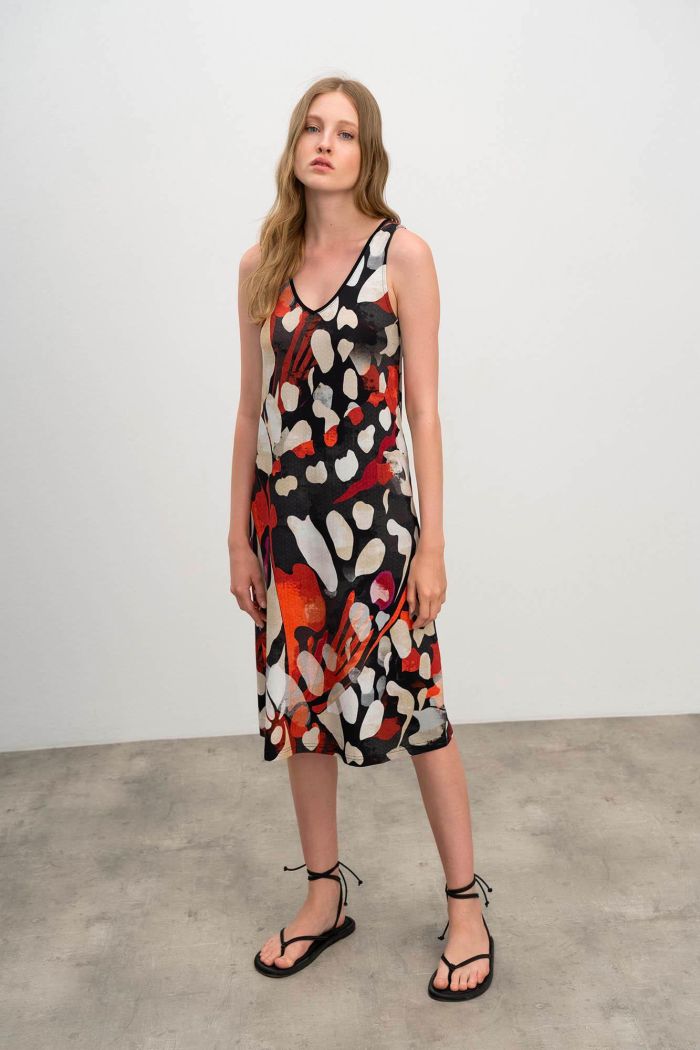 Printed Sleeveless Dress