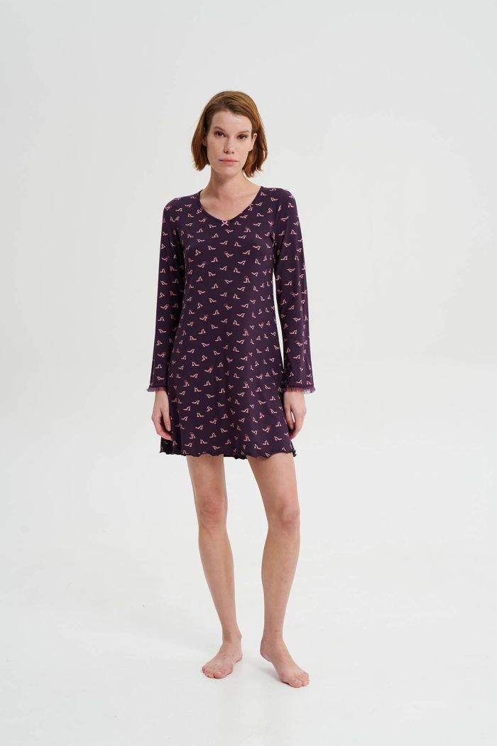 Nightgown with Long Sleeves