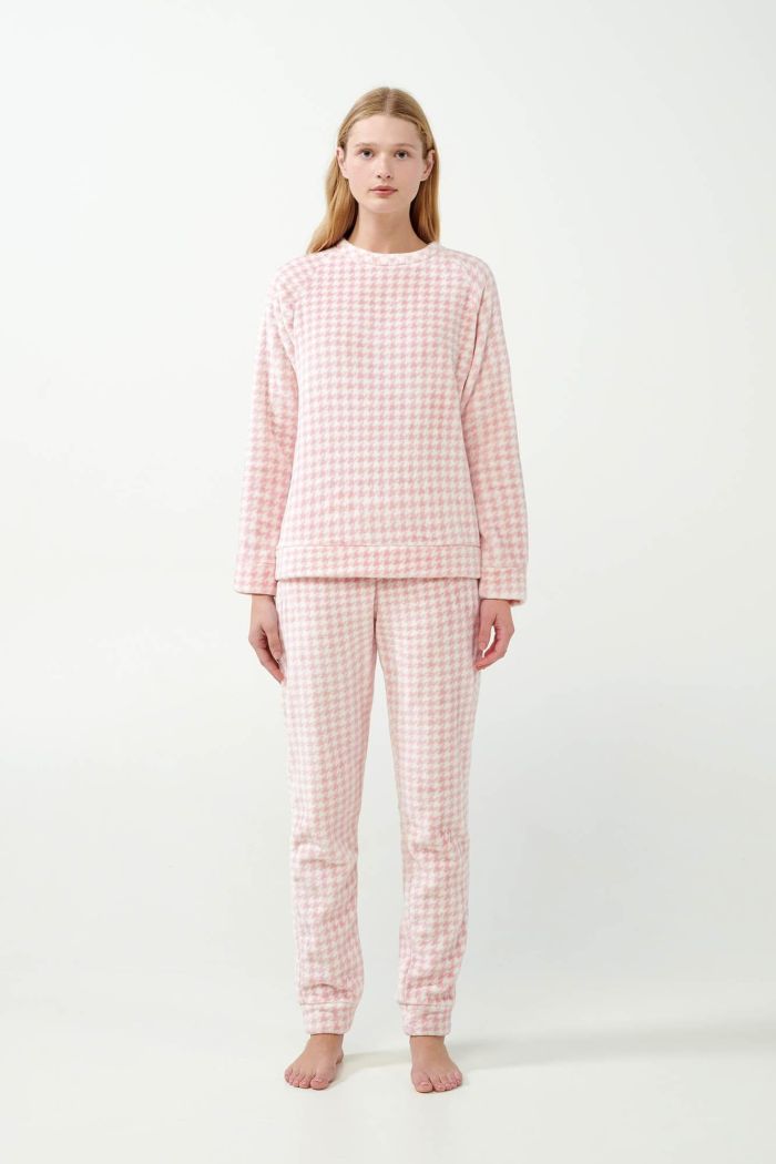 Pied de Poule Flannel Fleece Pyjamas