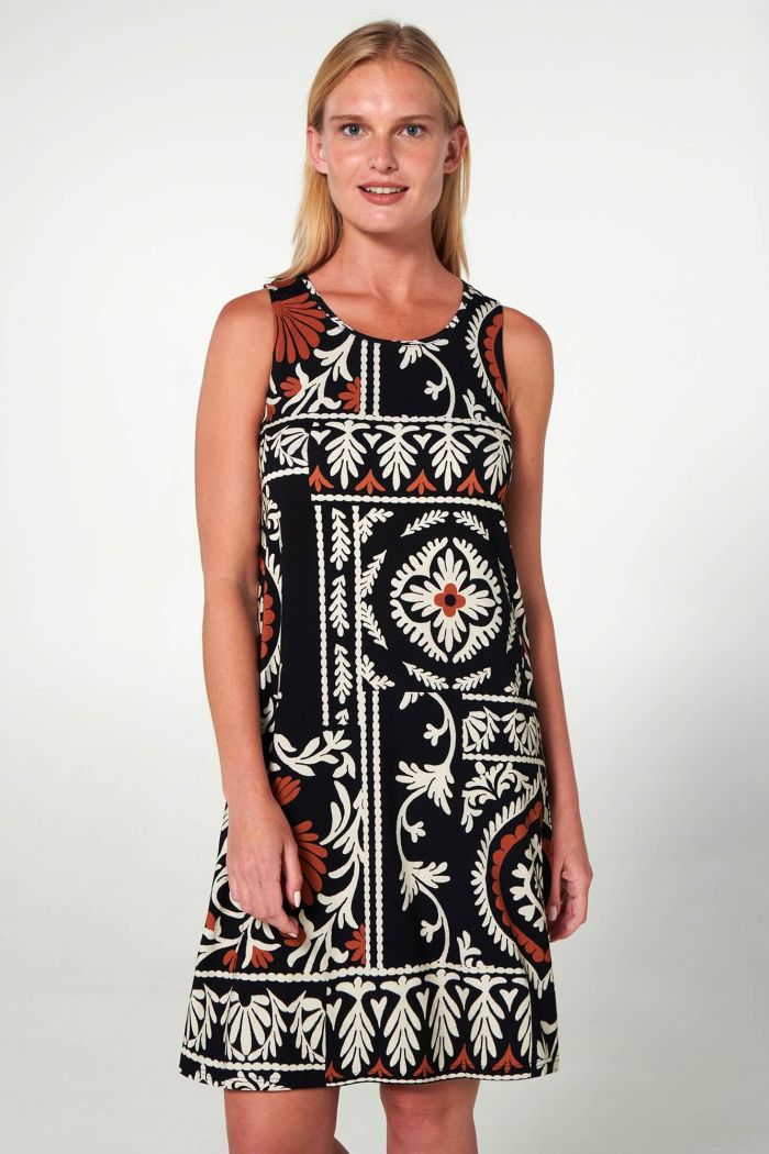 Printed Sleeveless Dress